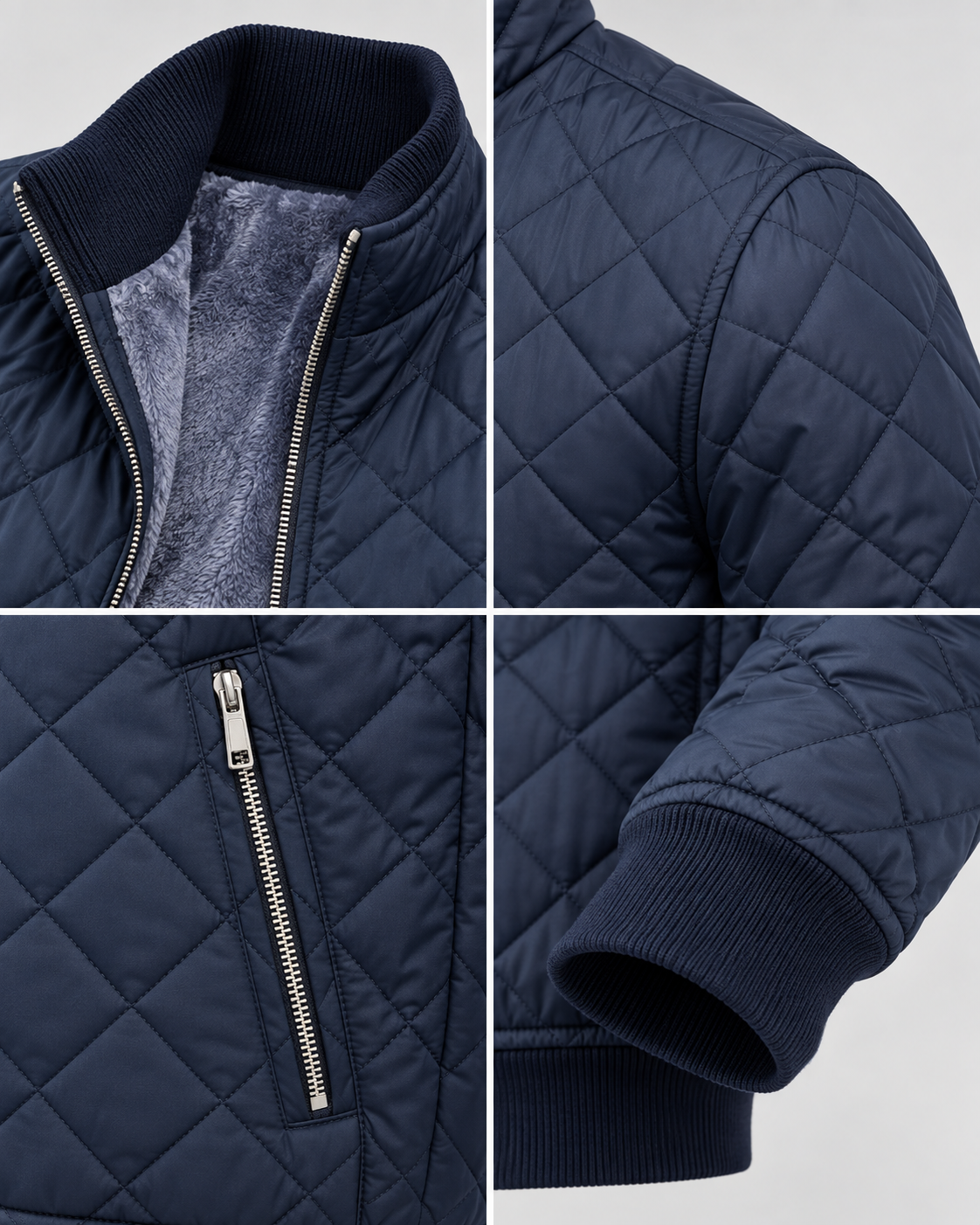 Men's Quilted Jacket – Insulated Design, Structured Fit, Autumn Layering