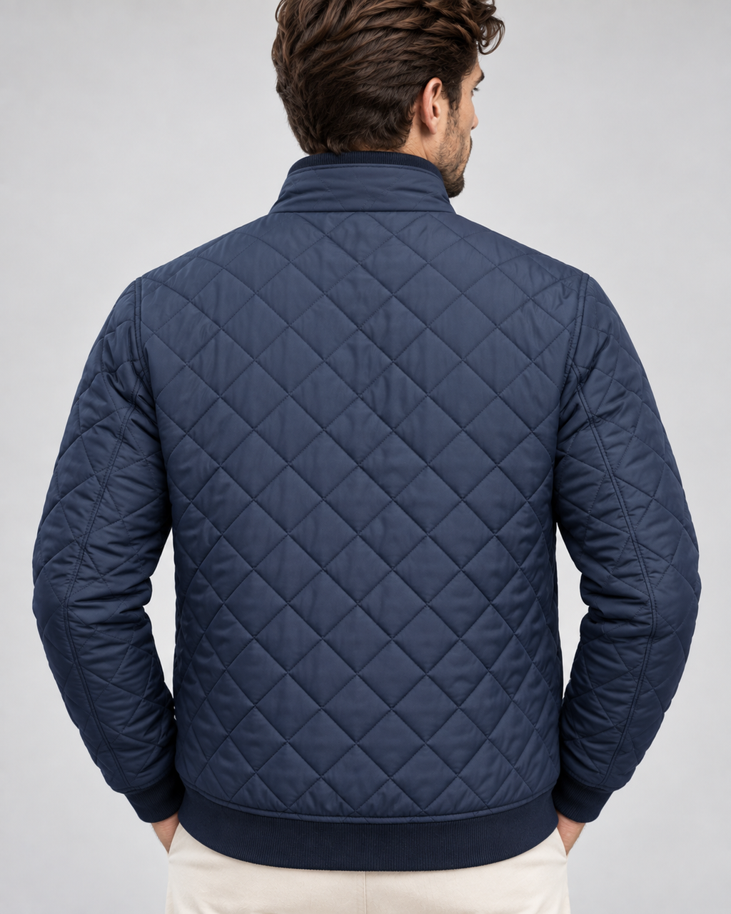 Men's Quilted Jacket – Insulated Design, Structured Fit, Autumn Layering