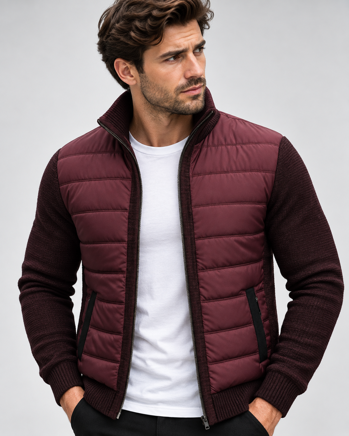 Quilted Jacket – Insulated Design, Zip Fastening, Everyday Wear